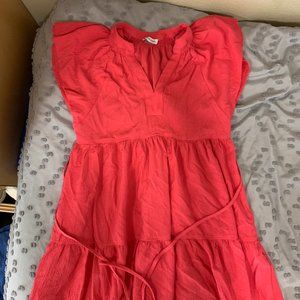 Calvin Klein Pink Tiered Sundress